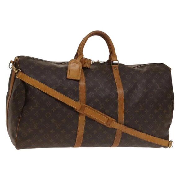 LOUIS VUITTON Monogram Keepall Bandouliere 60 Boston Bag M41412 LV Auth 140306 - Picture 2 of 16